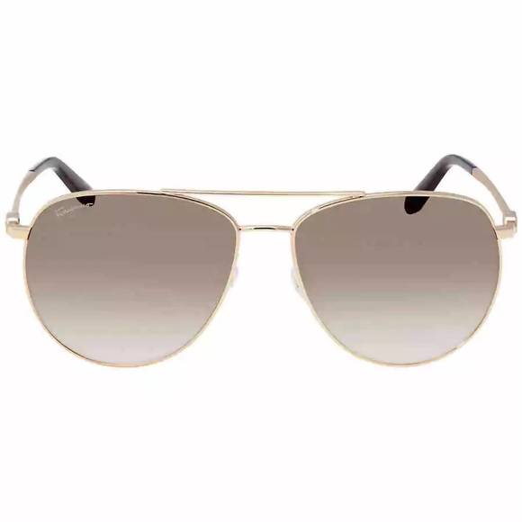 SALVATORE FERRAGAMO Other - NEW SALVATORE FERRAGAMO unisex sf157s sunglasses in gold / grey gradient